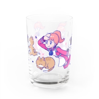 宇宙ガール＆ねこ Water Glass