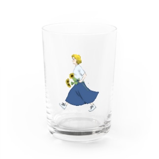 進む！girl Water Glass