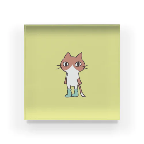 ハチワレ赤猫 Acrylic Block