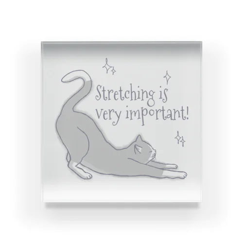 ストレッチは大事！Ⅱ Acrylic Block