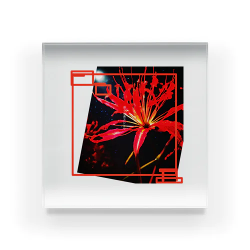 月夜に咲く彼岸花 Acrylic Block