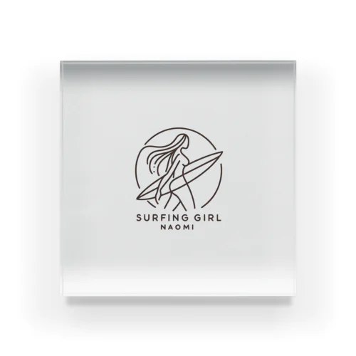 「サーフィンクィーン NAOMI」 Acrylic Block