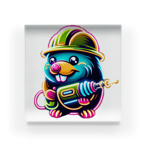 モグラ産業革命 Acrylic Block