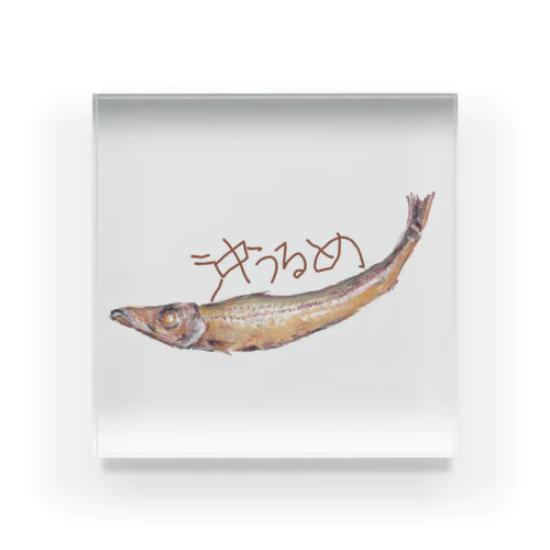 沖うるめおいしいよね Acrylic Block