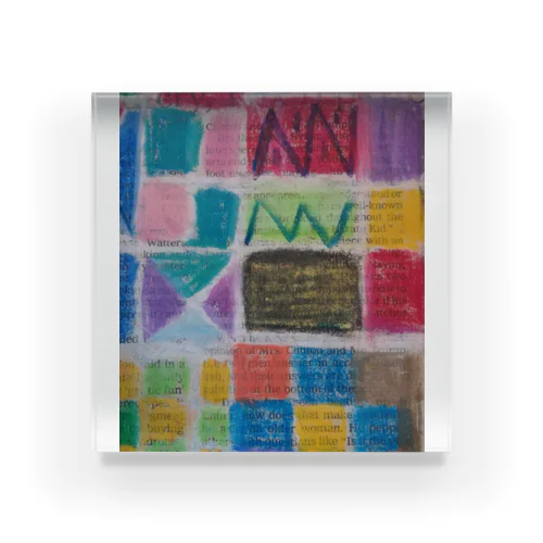 幾何学模様 Acrylic Block