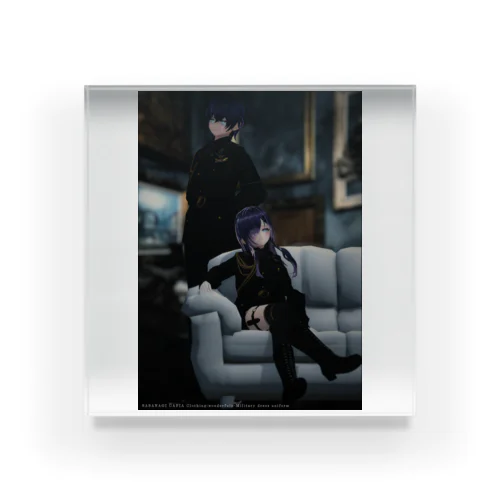 軍服背景あり Acrylic Block