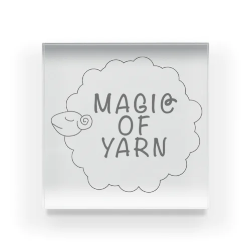 Magic of yarn Acrylic Block