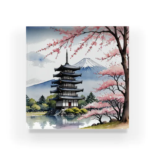 日本の風景 Acrylic Block