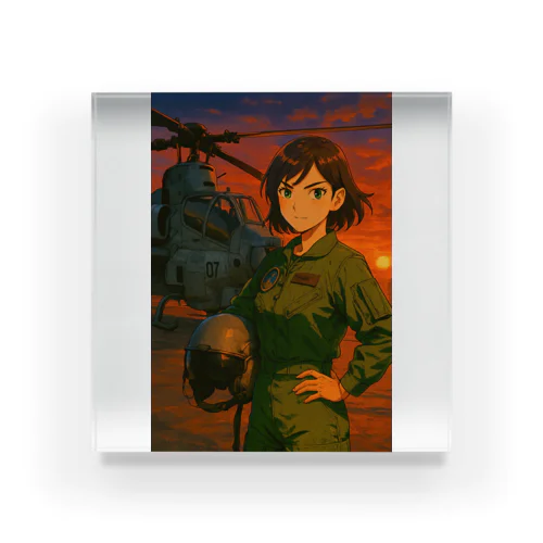 AH-1Z女性パイロット Acrylic Block