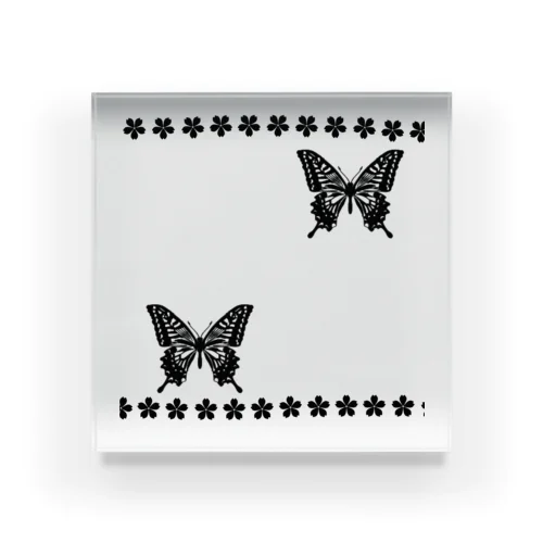 和ー蝶と桜ー Acrylic Block