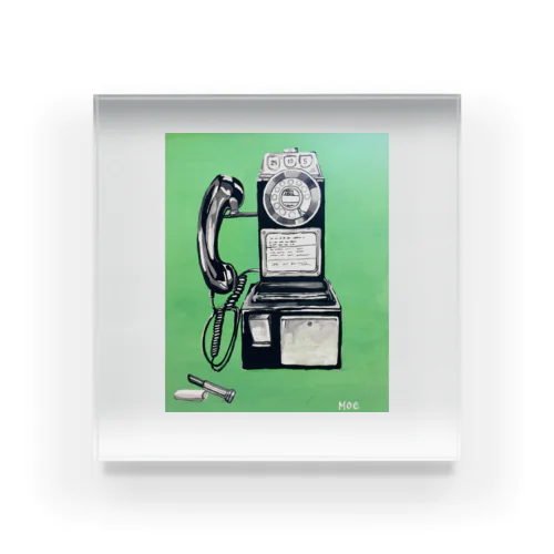 an old payphone Acrylic Block