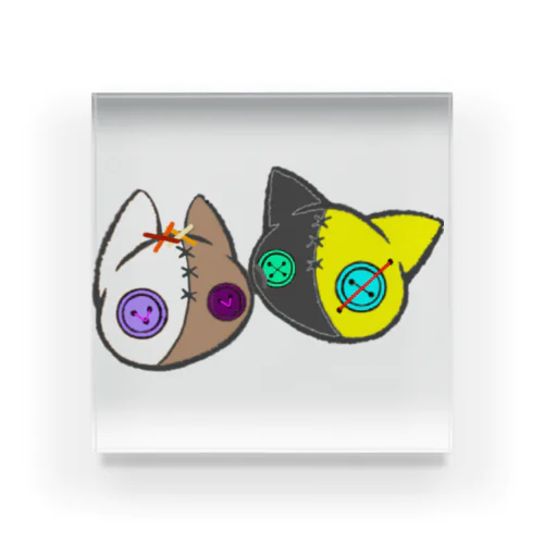 【つむぎはぎシリーズ】トラとウマ Acrylic Block