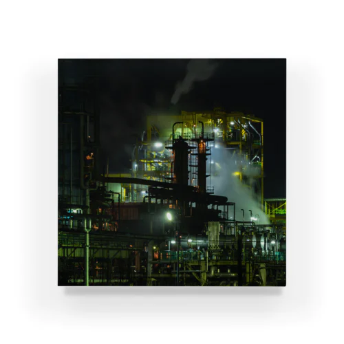 工場夜景-02 Acrylic Block