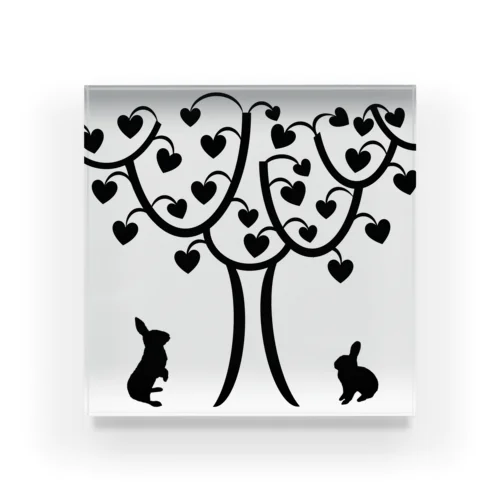 白黒木兎b Acrylic Block