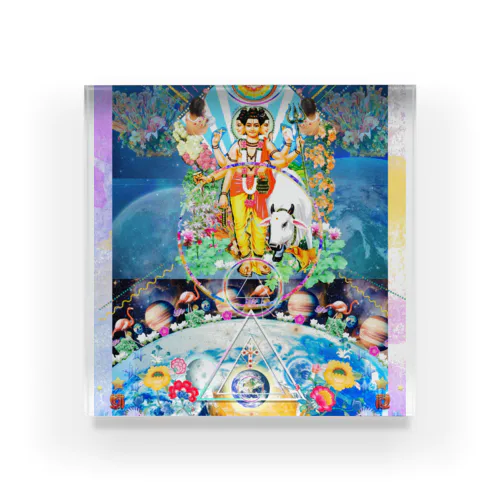 三大神のうちゅう Acrylic Block