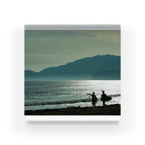 ビーチ Acrylic Block