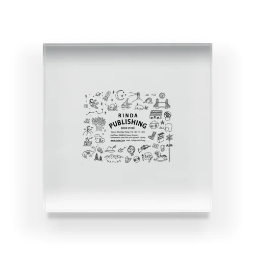 RINDA PUBLISHING 〜book store〜 Acrylic Block