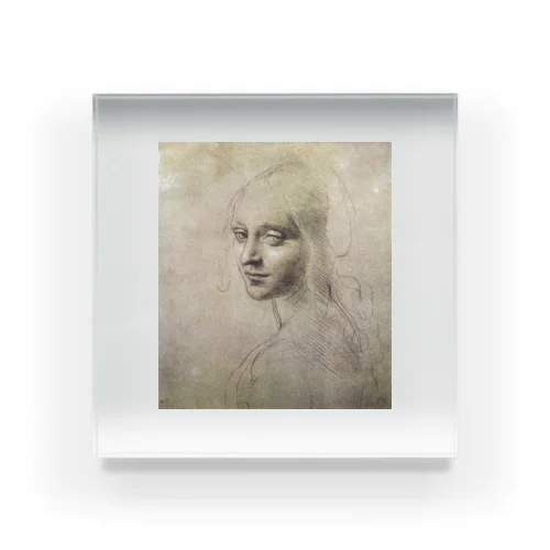 Head of a Girl – Leonardo da Vinci Acrylic Block