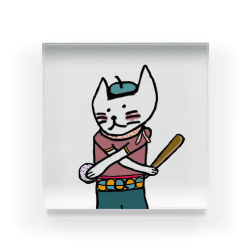 Neconeko ベースボール Acrylic Block