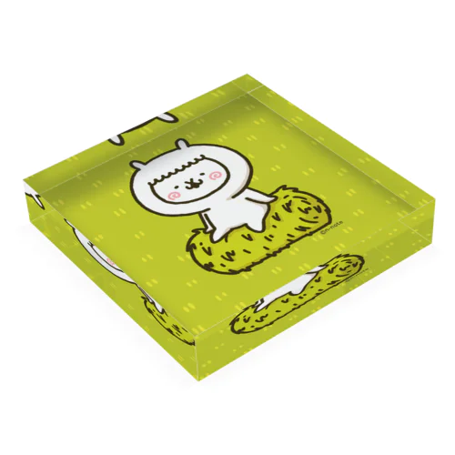 アルバカ［芝生］ Acrylic Block