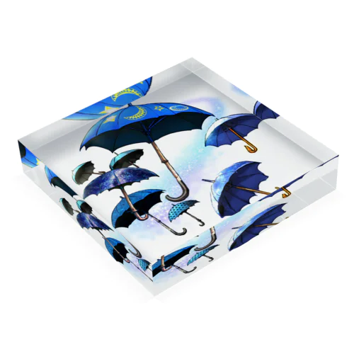 umbrella dancing in the sky Acrylic Block