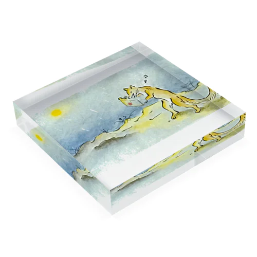 月夜の狐 Acrylic Block
