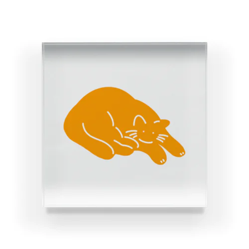 オレンジねこ Acrylic Block