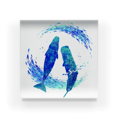 「Blue Pillars」 Acrylic Block