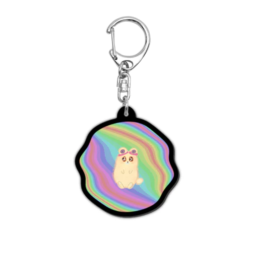 Danguma Rollie アクリルキーホルダー ふにゃふにゃまるのかたち 文字なしver. Acrylic Key Chain