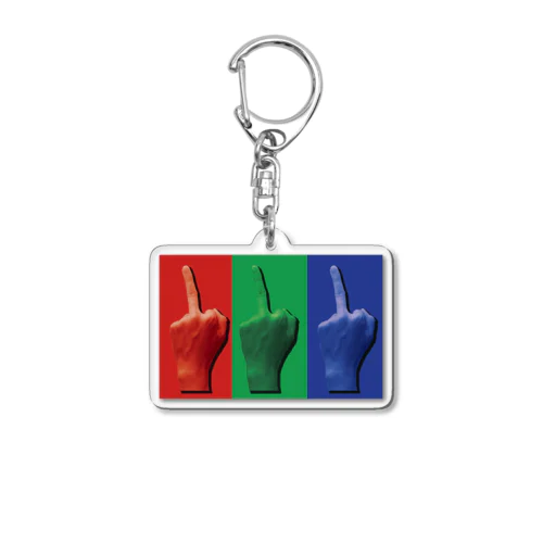 RGB finger Acrylic Key Chain