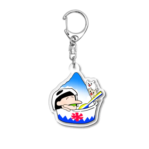 納涼すりみちゃん（ブルーハワイかき氷）アクリルキーホルダー Acrylic Key Chain