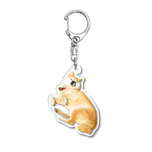 どすこい犬 Acrylic Key Chain