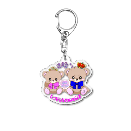 LOVE🧸 Acrylic Key Chain