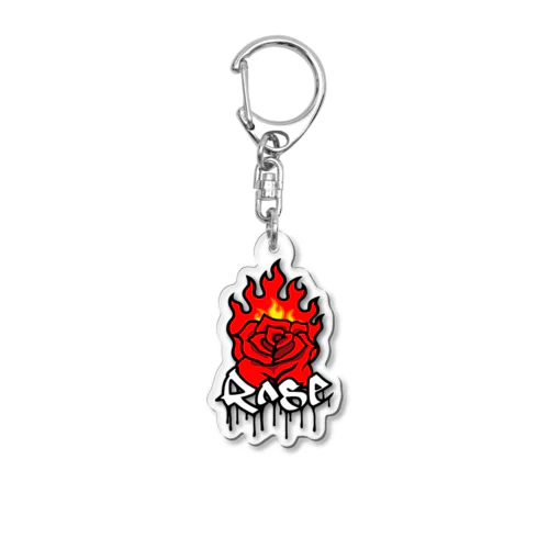 薔薇 アクリルキーホルダー Acrylic Key Chain