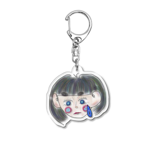 泣いてる Acrylic Key Chain