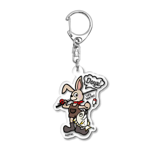 Doya!Usagi  キビレ Acrylic Key Chain