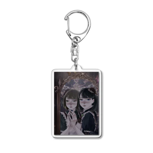 鏡の国と運命の双子 Acrylic Key Chain