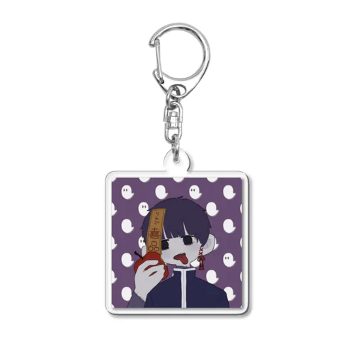 りんごとゾンビくん Acrylic Key Chain