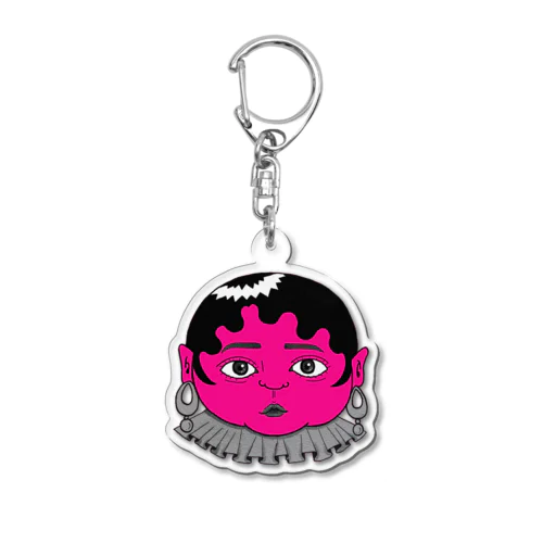 ピンクピンクRimoちゃん Acrylic Key Chain
