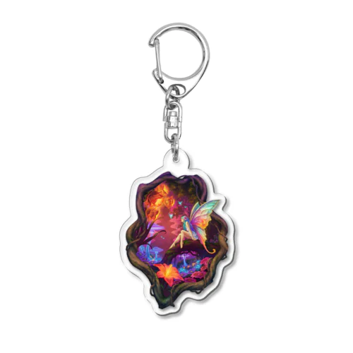 森の妖精＜虹色の囁き＞ Acrylic Key Chain