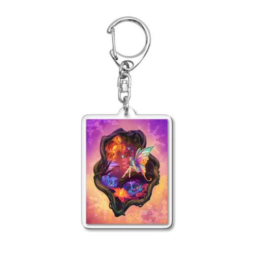 森の妖精＜虹色の囁き＞ Acrylic Key Chain