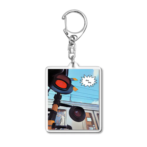 東急大井町線 九品仏駅にある踏切　その１ Acrylic Key Chain