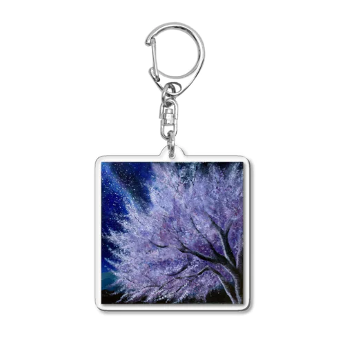 夜桜 Acrylic Key Chain