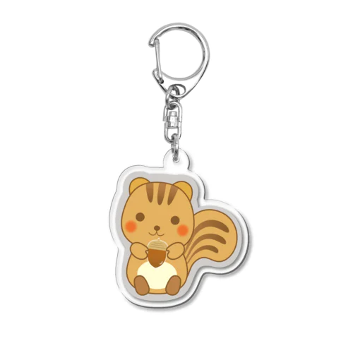 どんぐりどうぞのりすさんのアクリルキーホルダー Acrylic Key Chain