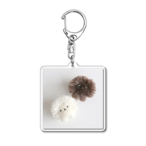 けいとのともだち(もさ) Acrylic Key Chain