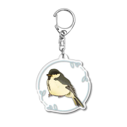 シジュウカラのヒナちゃん Acrylic Key Chain