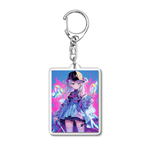 ストリートアイスレインボーガール Acrylic Key Chain