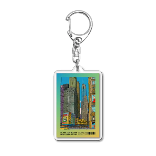 NEW YORKER Acrylic Key Chain