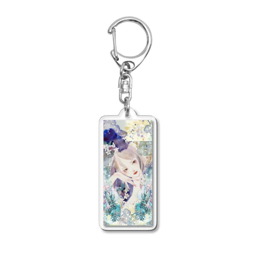水彩少女 Acrylic Key Chain
