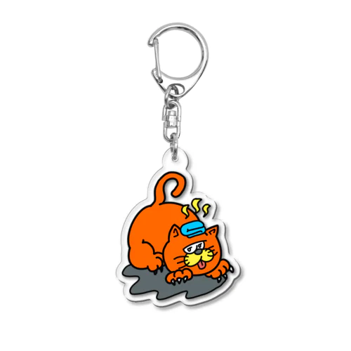 サウナキャット Acrylic Key Chain